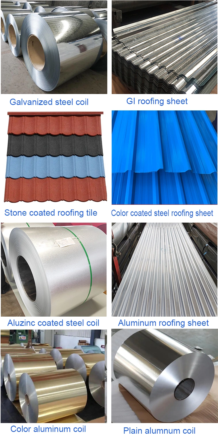 Waterproof Construction Material Stone Coated Metal Roof Tile