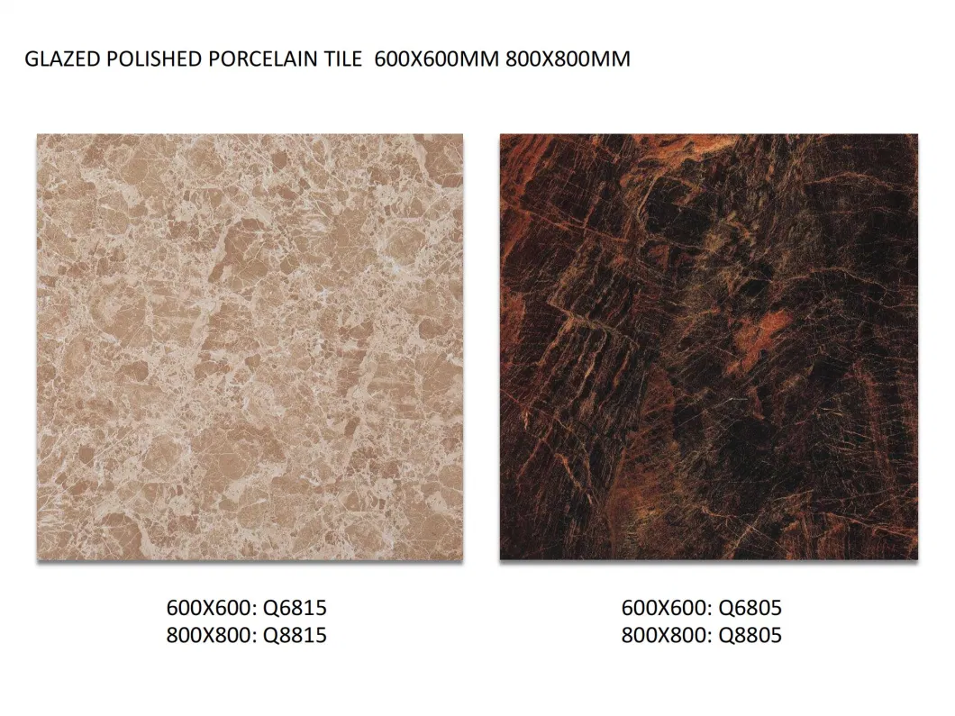 Brown/White/Black (color) etc. Glossy Porcelain Carpet Design Floor Tiles