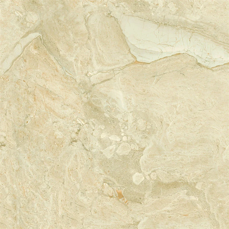 Beige Color Marble Glazed Porcelain Floor Tile 800X800mm