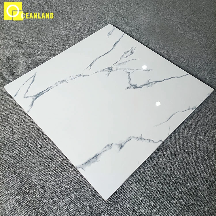 Chinese 600X600 Indoor Bath White Marble Tile Tiles Floor Porcelain Tiles