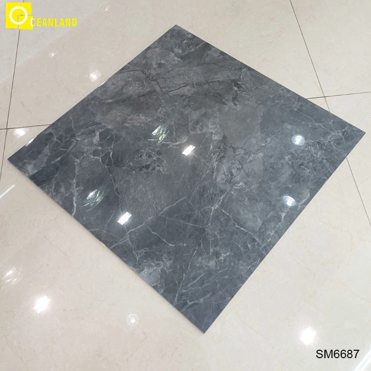 Foshan Supplier Gray Luxury 600X600 mm Glazed Polish Floor Porcelanato Ceramic 60X60