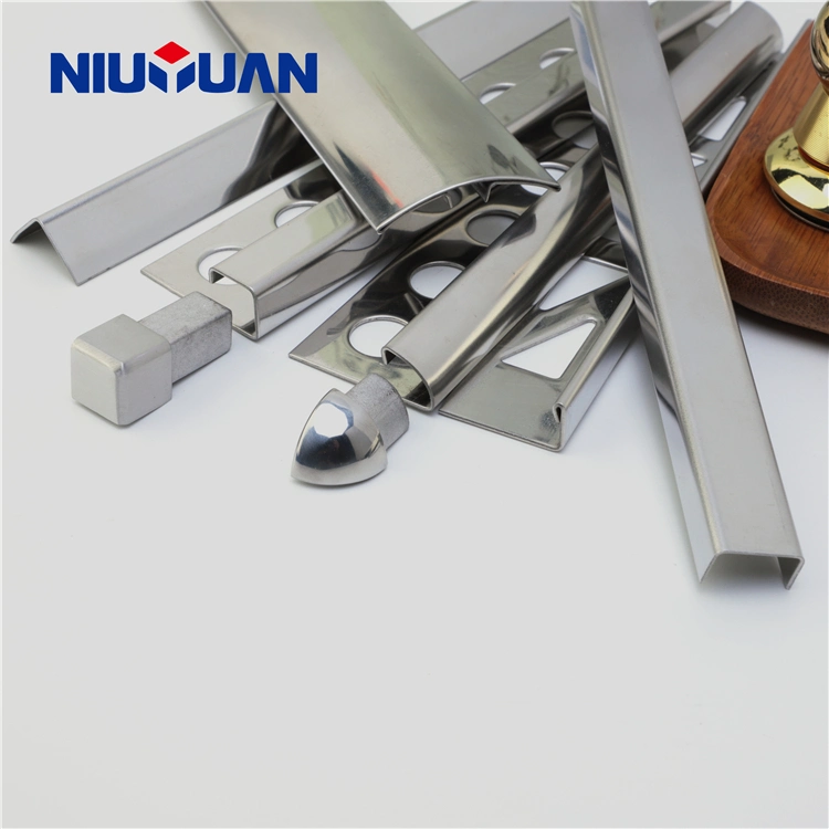 Niuyuan Metal Stainless Steel Tile Trim, Stainless Steel Ceramic Tile Trim, Corner Edge Tile Trim