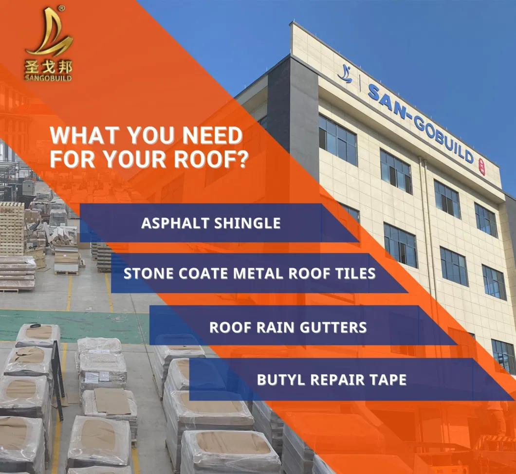 Wide Selection Roofing Materials Roofing Tiles Outside Wall Stone Coated Metal Roof Tile Made in China