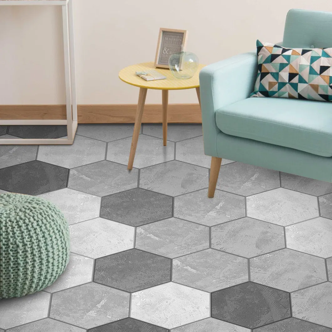Mediterranean Style Floor Tiles, Marble PVC Floor Tiles