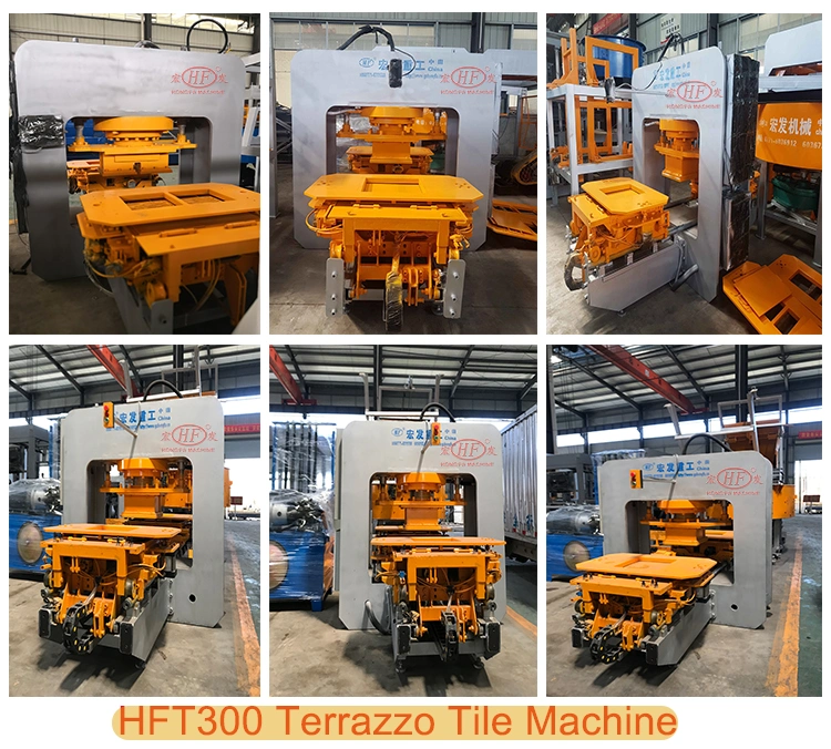 Tiles Making Machines Floor Ceramic Terrazzo Tile Machinery Automatic Hydraulic Roof Floor Terrazzo Tiles Machine