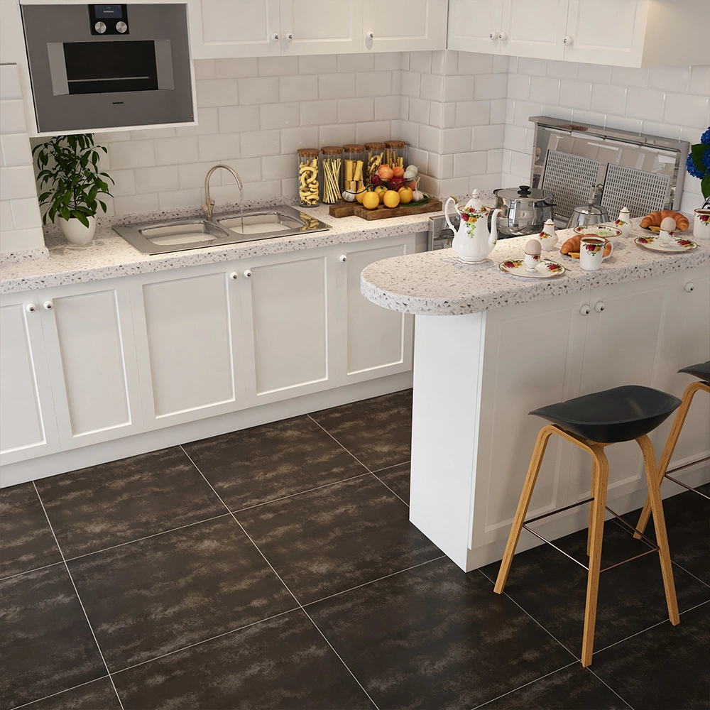 60X60 Dark Style Bathroom Flooring Ceramic Kitchen Tile