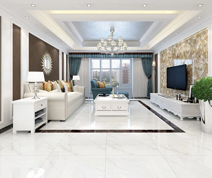 600X600mm Glazed Ceramic Polished Porcelain Marble Floor Tile and Wall Tile for Living Room