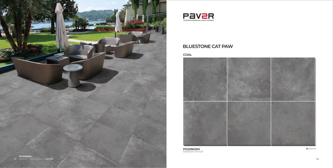 20mm Outdoor Patio Floor Tiles Driveway Porcelain Paver 2cm Tile