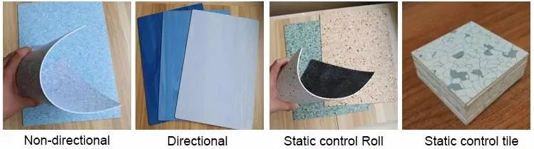 ESD PVC Tiles Flooring White Grey 2mm Thickness 600*600 Anti-Static Tiles