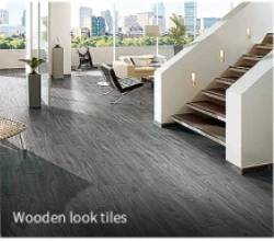 Anti-Slip Grey Series Matt Tile AAA Grade Wooden Look Ceramic Tile