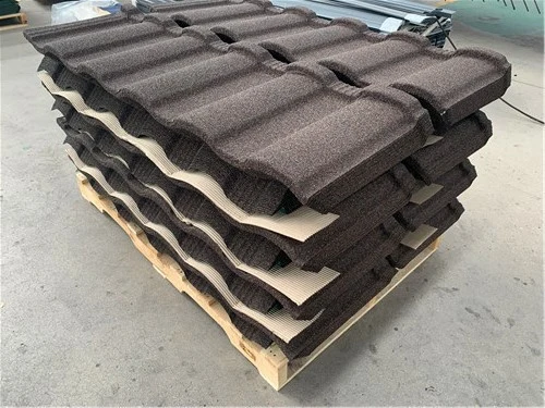 Waterproof Construction Material Stone Coated Metal Roof Tile