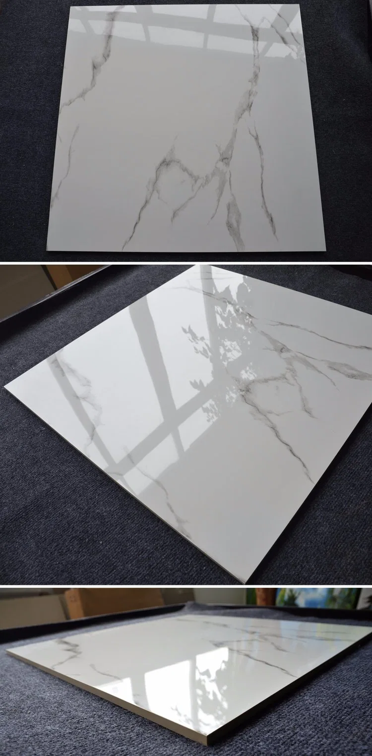 24X24 Inch Foshan High Gloss Snow White Porcelain Floor Tiles