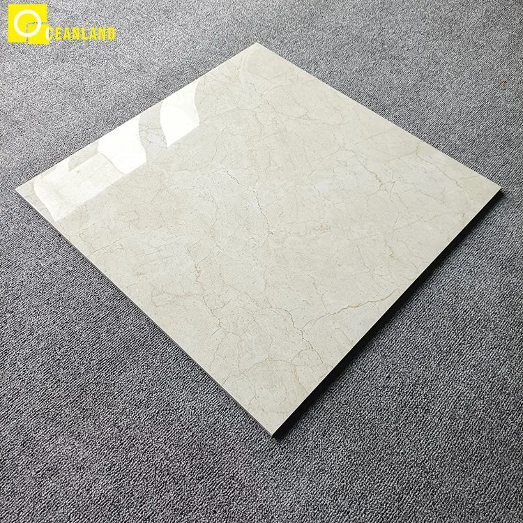 Beige 600X600 Polished Floor Ceramic Porcelain Tile