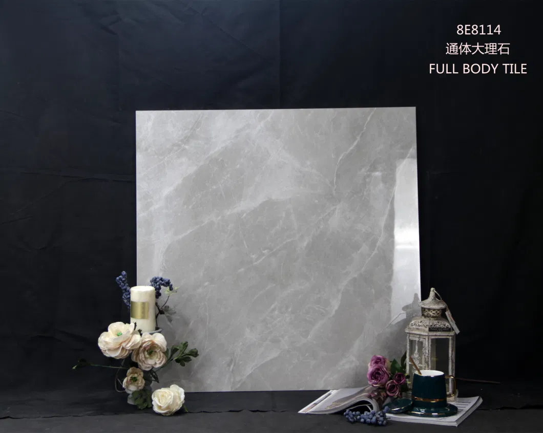 Copy Marble Look Like Porcelain Black Stone Tile