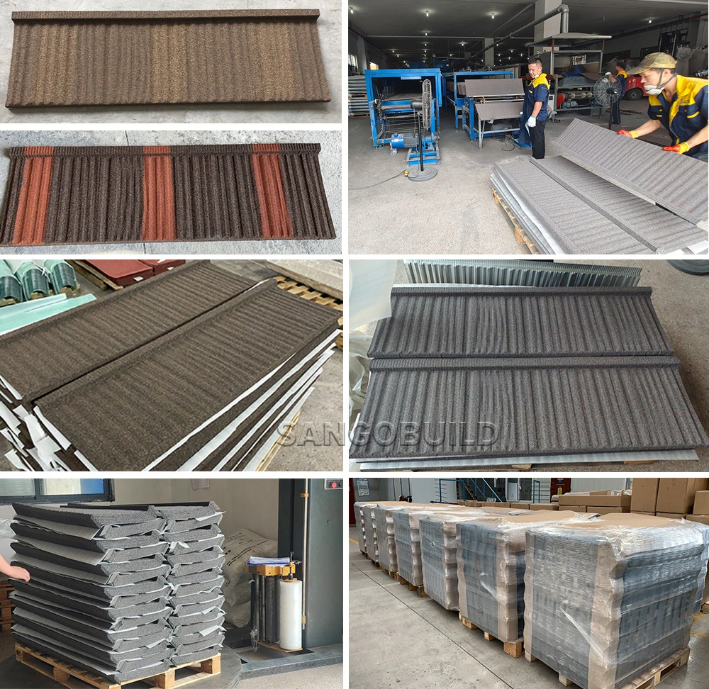 Made in China Aluminium-Zinc PPGL Metal Roof Tiles Stone Coated Metal Roofing Sheet