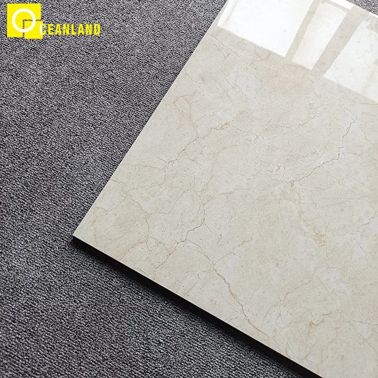 Beige 600X600 Polished Floor Ceramic Porcelain Tile