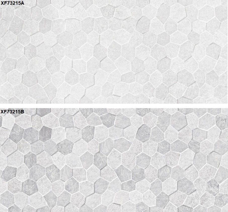 Beautiful 3D Hexagon Patterned Ceramic Wall Tile (270X730mm)