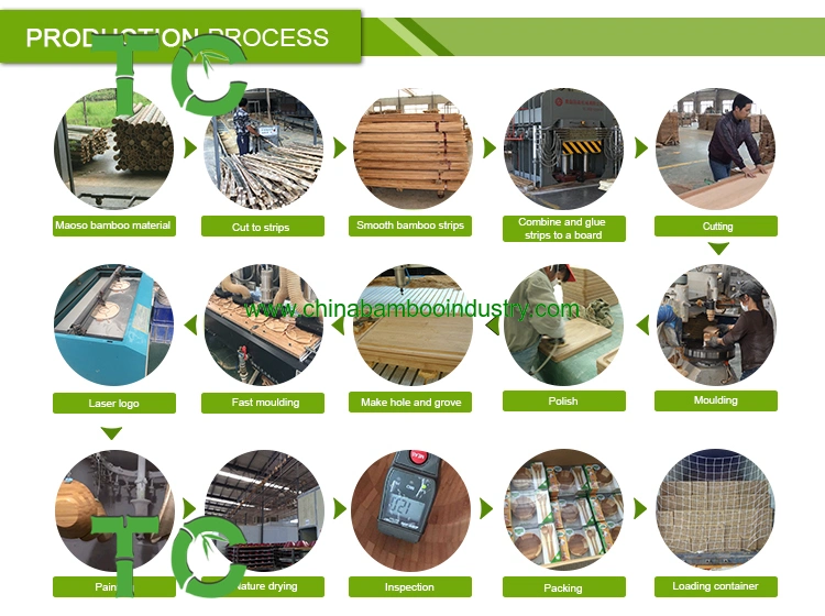 Carbonized Bamboo Decking Waterproof Bamboo Wooden Flooring Bamboo Floor Tiles