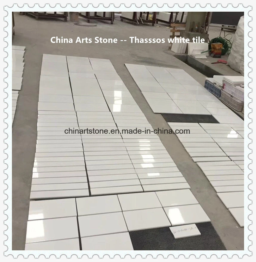 Pure White Nature Marble Tile for Wall and Floor