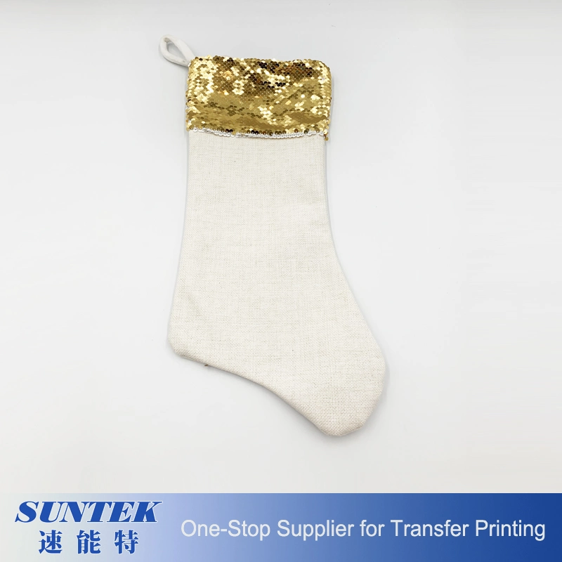 Christmas Linen Stocking for Sublimation