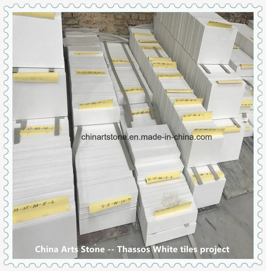 Pure White Nature Marble Tile for Wall and Floor