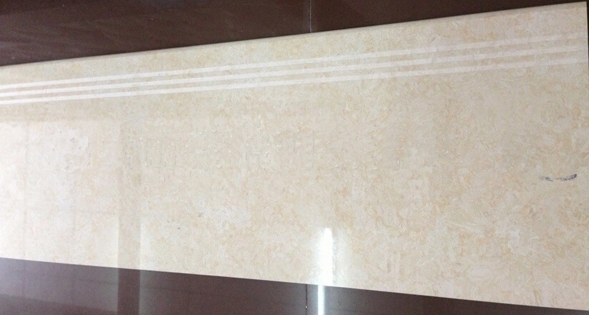 China Supplier Glazed Polished Porcelain Stairs Tile Ceramic Stair Tiles