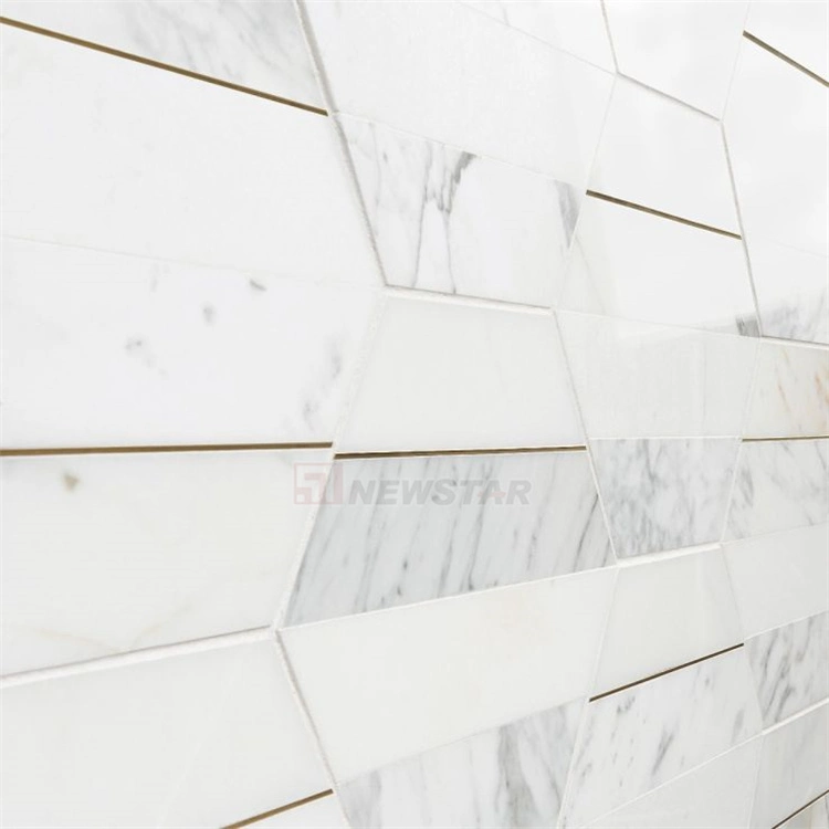 Newstar Modern Bathroom Walls Hexagon Tile Marble Kitchen Walls Tiles