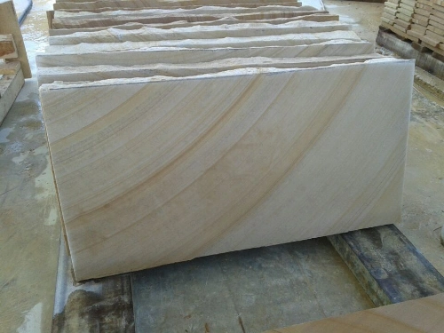 Yellow Wooden Sandstone and Sandstone Tiles