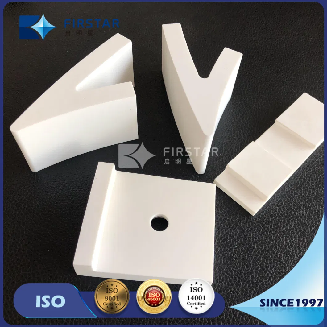 China Manufacturer of Industrial Ceramic Liner High Alumina Ceramic Tiles for Wear and Corrosion