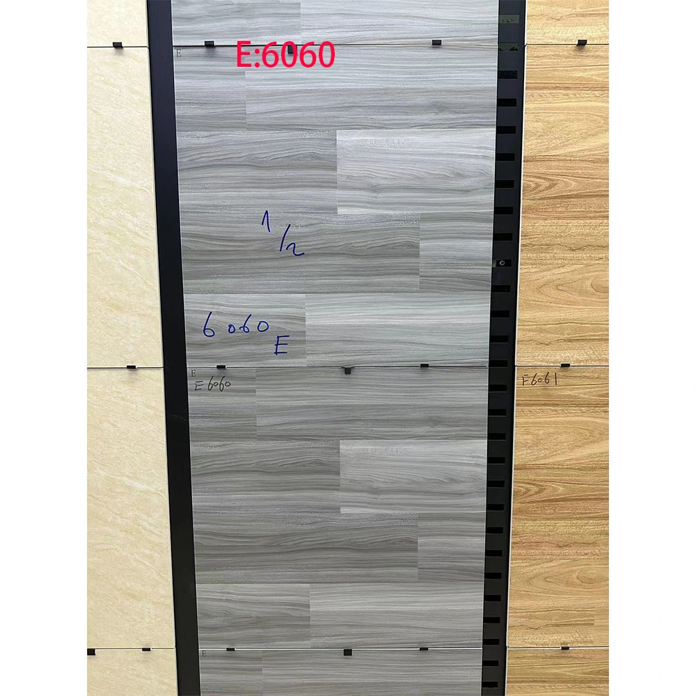 600X600 High Quality Ceramic Wood Flooring Tile Matte Grey Tile