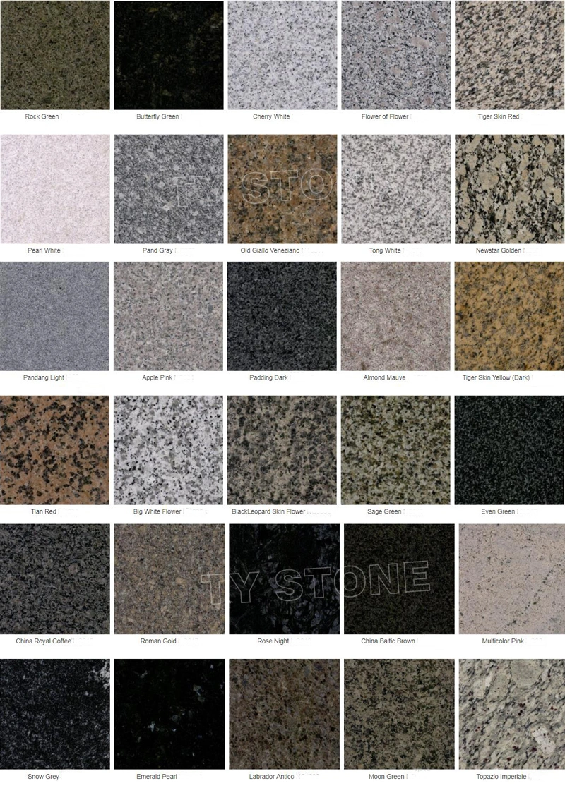 Polished G654 Grey/Black Granite Stone Tiles for Shower Wall