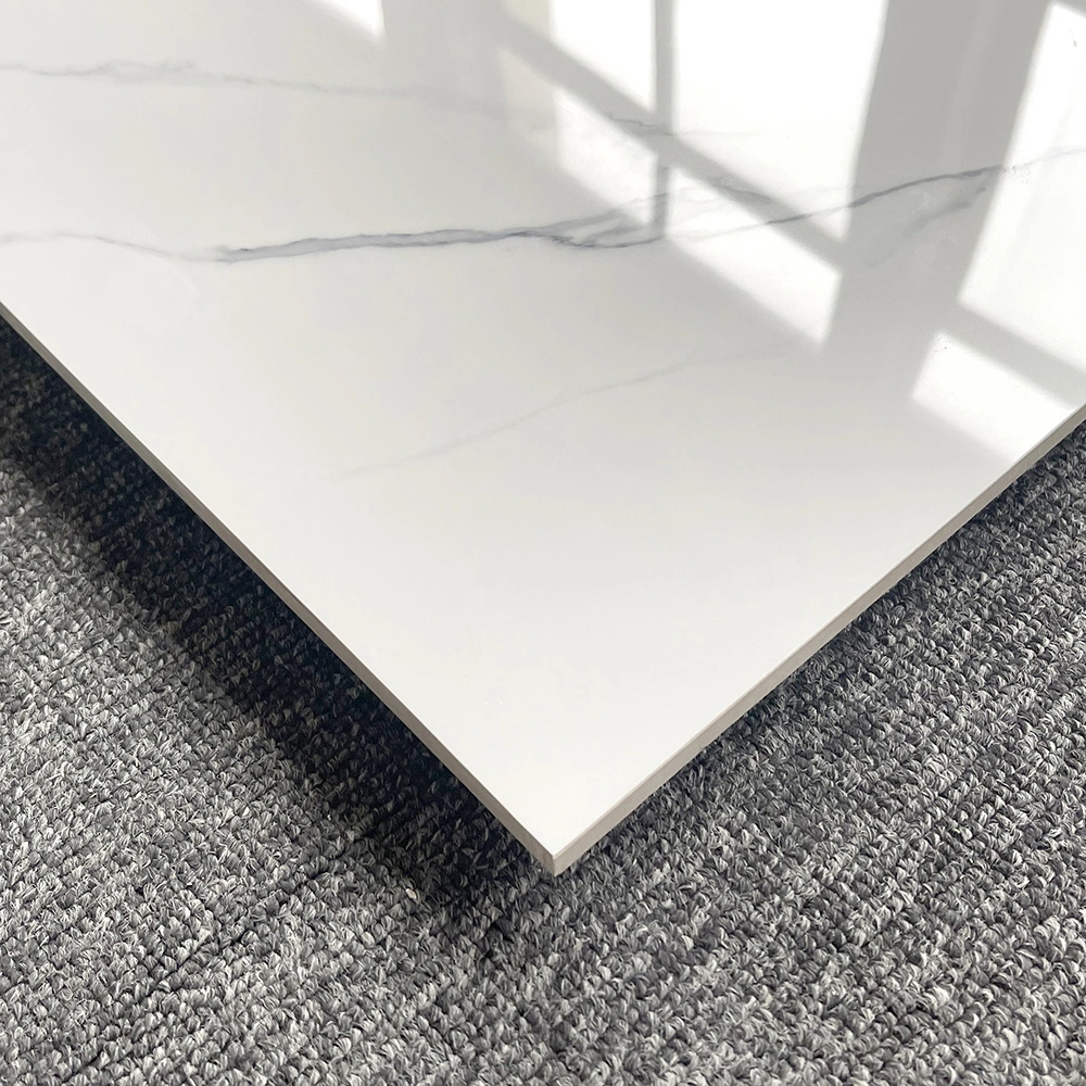 Glossy Modern Porcelain Floor Tiles 80*80 Calacatta Marble Tile White for Wall and Floor 600X600