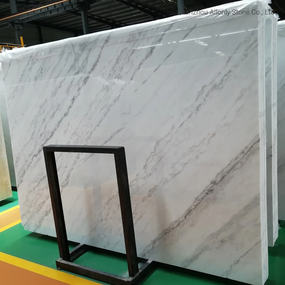 Natural China Cheap Landscape White Marble Slab for Flooring Tile