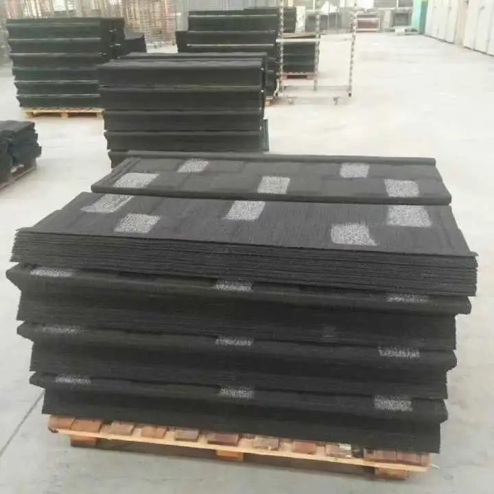 Waterproof Construction Material Stone Coated Metal Roof Tile