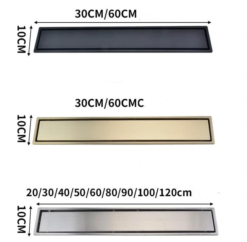 Tile Insert Long Shower Floor Drain