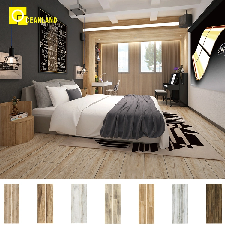 Wood Tile Outdoor Interior Ceramic Tile Flooring Ceramic Wood-Like Floor Tile