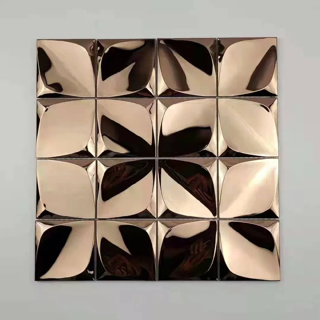 Special Square Metal Mosaic Tiles for Wall Decoration