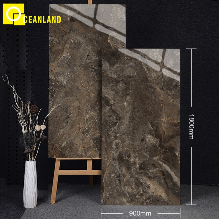 Building Materials 900X1800mm Marble Look Big Glazed Porcelain Tile Sintered Stone Slab