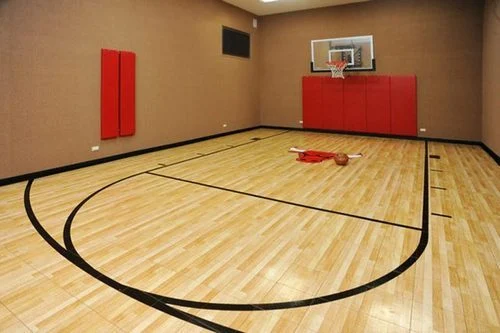 2023 China Imitation Wood Grain Indoor Modular Tiles for Indoor Basketball Court or Other Sport Court Tiles