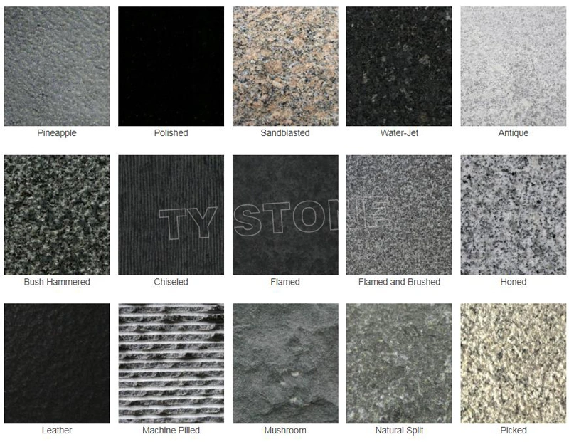 Polished G654 Grey/Black Granite Stone Tiles for Shower Wall