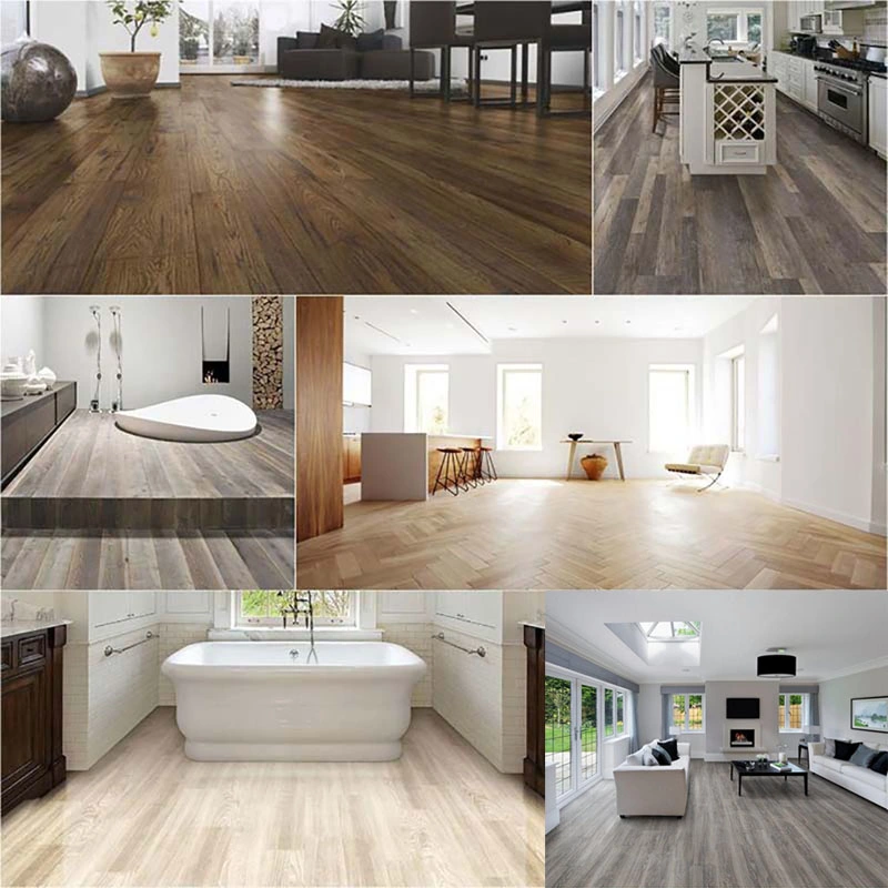 Antislip Click Lvp Lvt Spc Plastic Flooring Plank Luxury Vinyl Tile