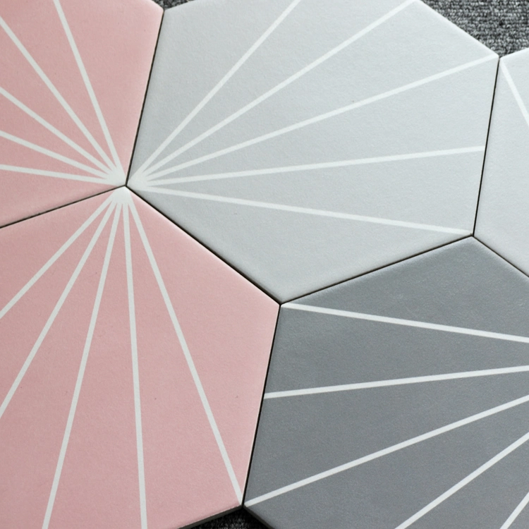 China Mixed Colors Jla 20X23cm Tiles Bathroom Tile Hexagon Floor Tile