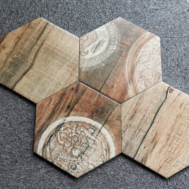 Acid-Resistant Ceramic Jla Kajaria Floor Tiles Price Kitchen Hexagon Tile