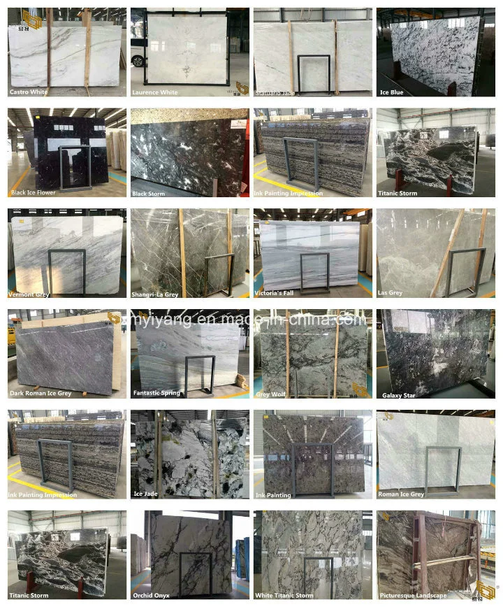 Grey Marble Stone for Slabs/Countertop/Vanity/Table Top/Workbench/Flooring/Floor Tile/Background Wall Tiles