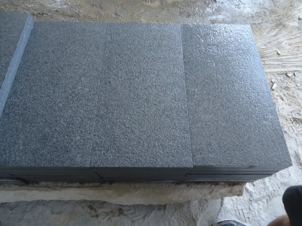 Factory Directly Natural Flamed Grey Granite Tiles for Outdoor Floor/Wall Tiles