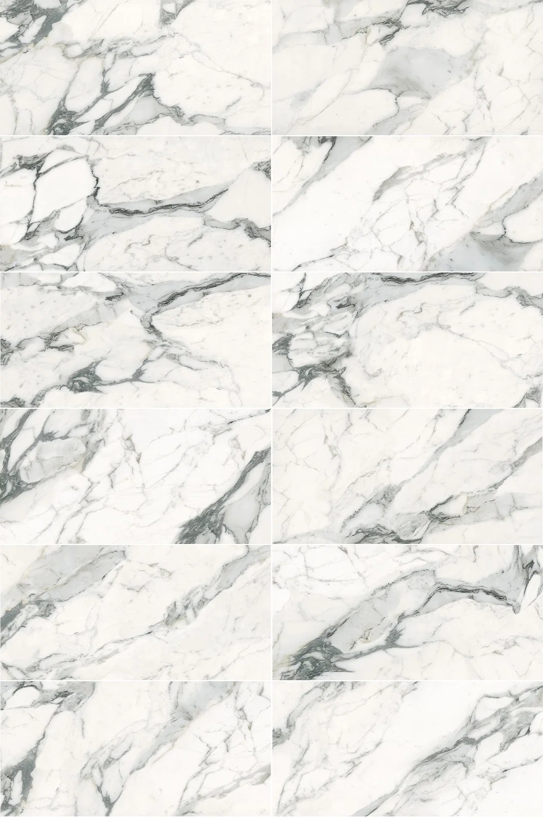 900X1800mm 3D Glazed Villa Marble Effect Glossy Shiny Porcelain Tile