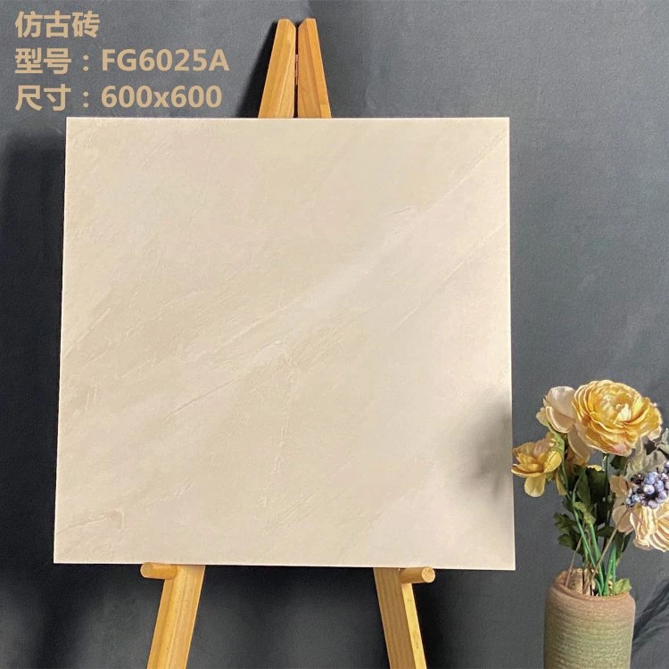 Hot Sale 60X60 Cheap Matt Surface Wall Tiles Beige Porcelain Ceramic Marble Look Floor Tiles