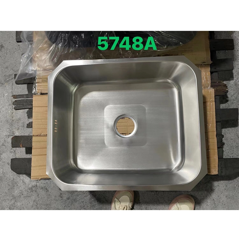 Wholesale Brushed Stainless Steel Integral Stretching Kitchen Sinks for Kitchen Room