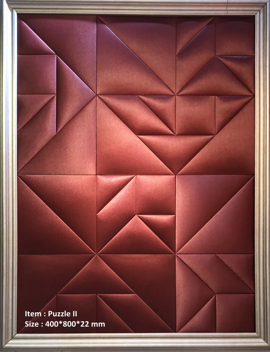 Rectangle Wall Panel Indoor Wall Decoration 3D Leather Wall Tiles