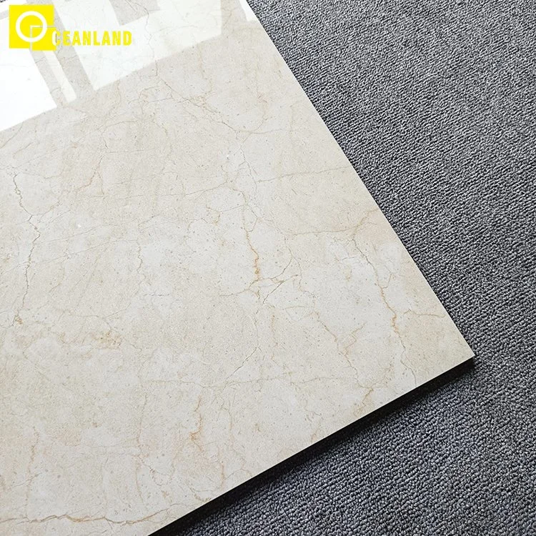 Beige 600X600 Polished Floor Ceramic Porcelain Tile